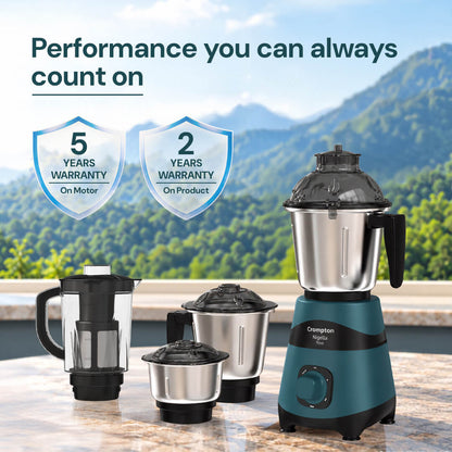 Crompton Nigella Neo 750 Watts Mixer Grinder | 4 Jar