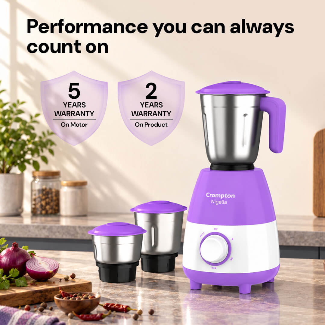 Crompton Nigella 500 W LX Mixer Grinder | 3 Jar_6