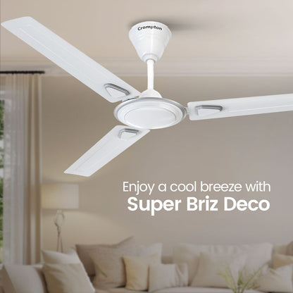 Crompton Surebreeze Super Briz Deco | Star Rated Ceiling Fan