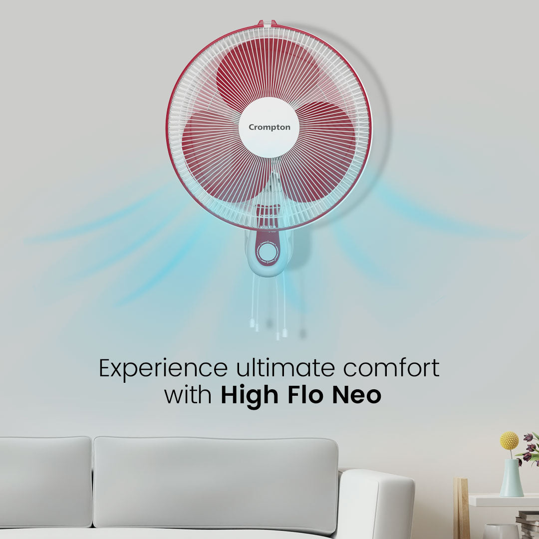 Crompton Hiflo Neo Wall Mounted Fan