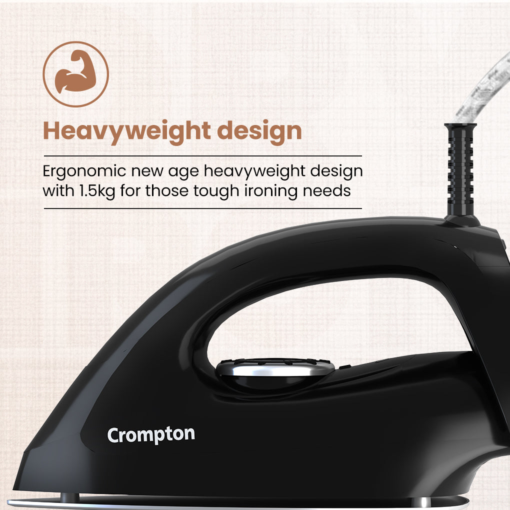 Crompton Desire Plus 1100W Heavy Weight Dry Iron_3