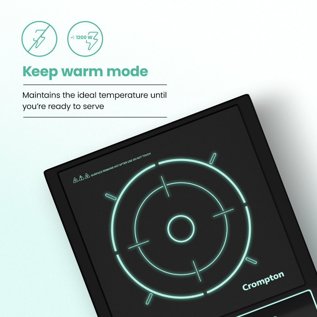 Crompton Instaserve 1200 W Induction Cooktop