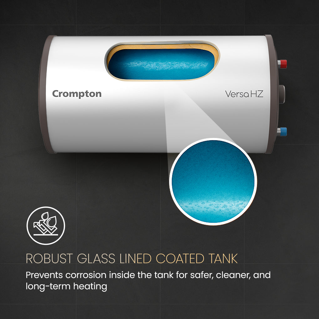 Crompton Versa HZ RHS, 2000W Horizontal Storage Water Heater