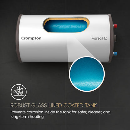 Crompton Versa HZ RHS, 2000W Horizontal Storage Water Heater