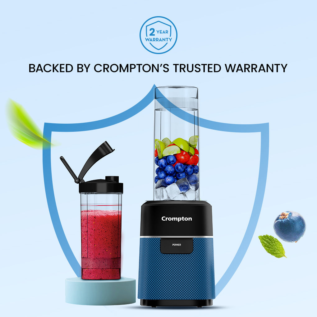 Crompton Ameo Fresh Nutri Blender, 400 Watts, 2 Food Grade Jars