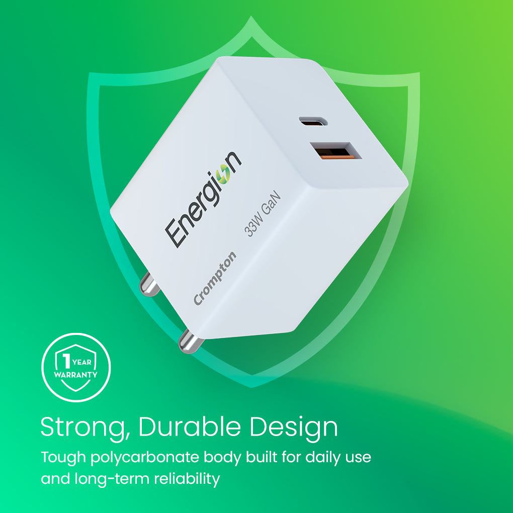 Crompton Energion Mobile GaN Charger QC+PD