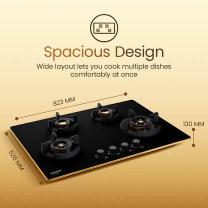 Crompton Hob Viona Plus 82 Cm 4 Burner
