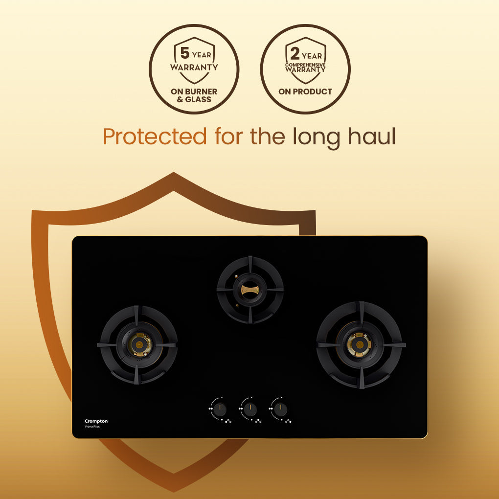 Crompton Hob Viona Plus 78 Cm 3 Burner