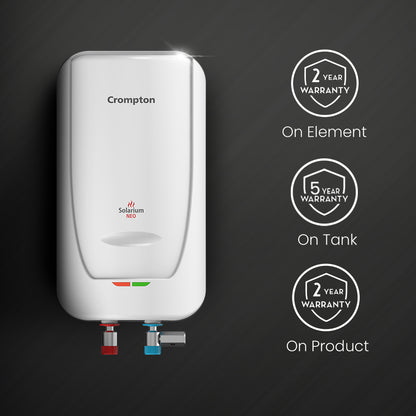 Crompton Solarium Neo 5-Litre, 3000W Instant Water Heater
