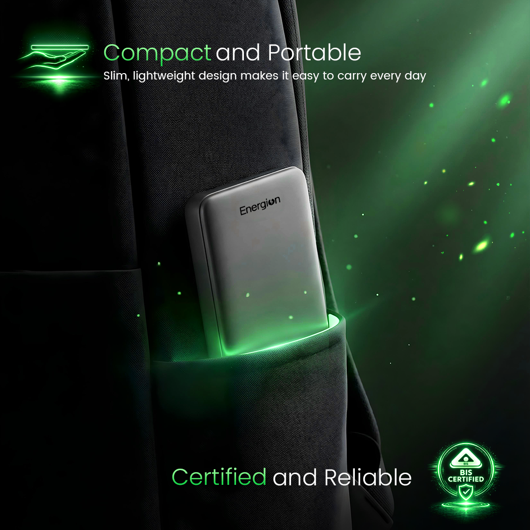 Crompton Snap-10K, 10,000 mAh Wireless Power Bank