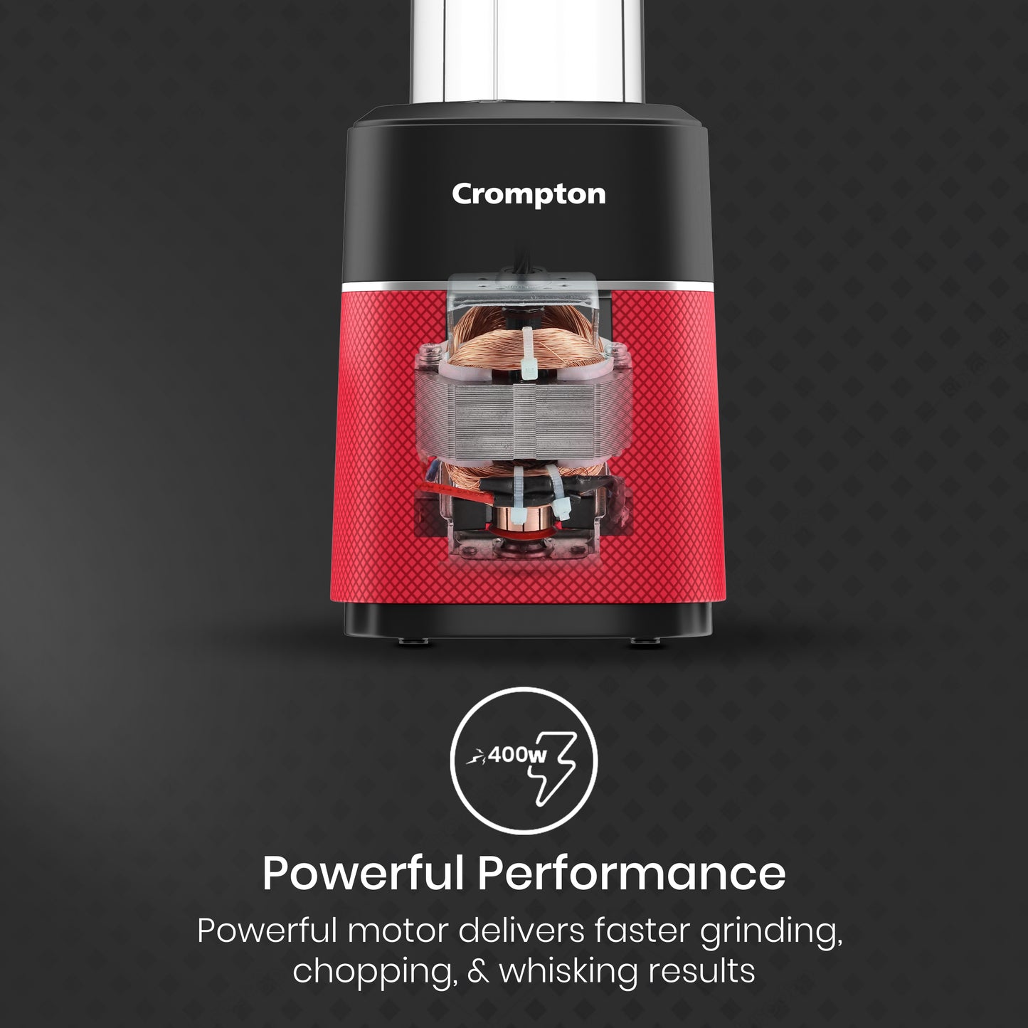 Crompton Ameo Fresh Nutri Blender Black & Red