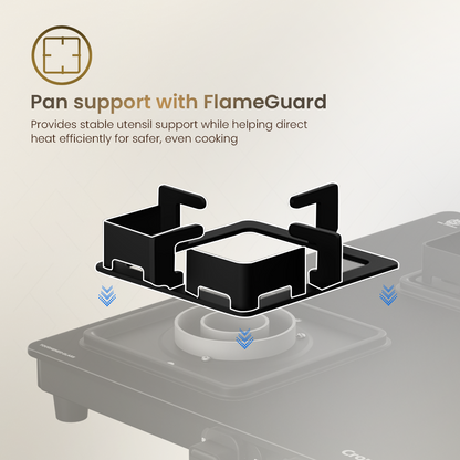 Crompton Pyra 4 Burner 70 cm Slim Cooktop
