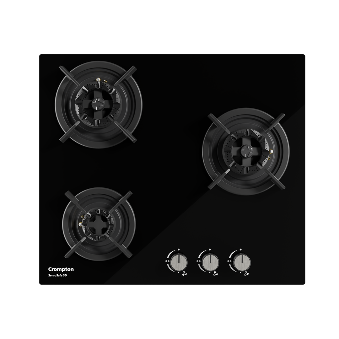 Crompton SensoSafe Gas Hob 3D 60cm 3 Burner
