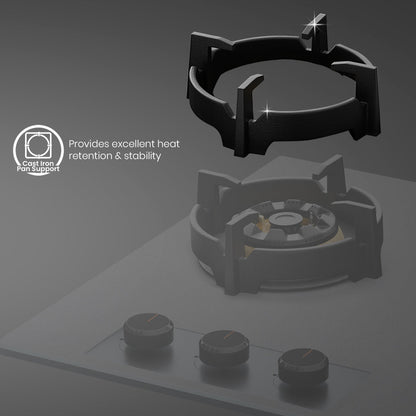 Crompton Hob SensoSafe Plus 60 Cm 3 Burner