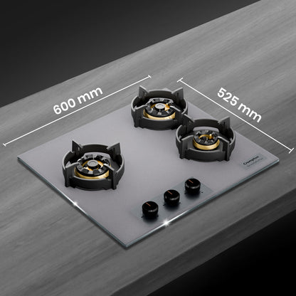 Crompton Hob SensoSafe Plus 60 Cm 3 Burner