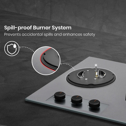 Crompton Hob SensoSafe Plus 60 Cm 3 Burner