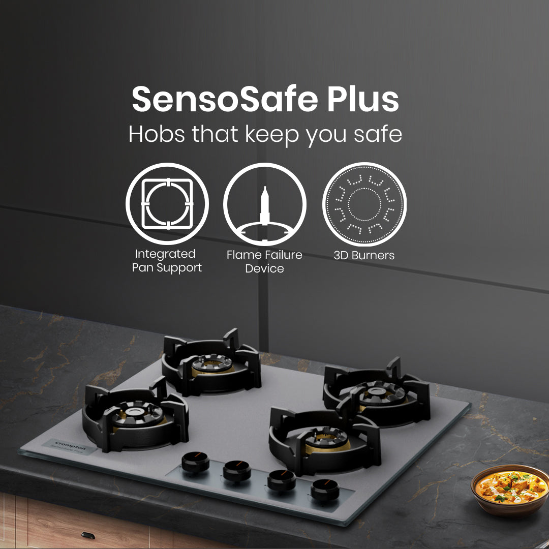 Crompton Hob SensoSafe Plus 60 Cm 4 Burner