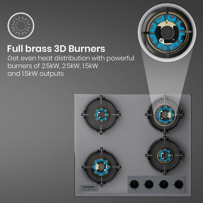 Crompton Hob SensoSafe Plus 60 Cm 4 Burner