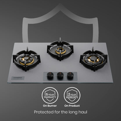 Crompton Hob SensoSafe Plus 78 Cm 3 Burner