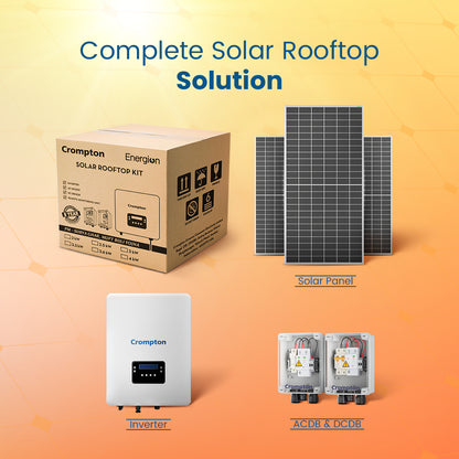 Crompton Energion 5.4 kW Single Phase Solar Rooftop Solution