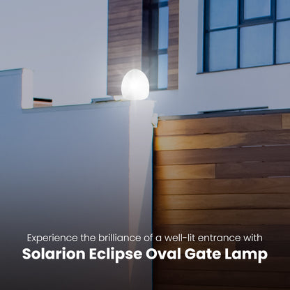 Solarion Eclipse Oval Gate Lamp (Plastic with B22 Holder)