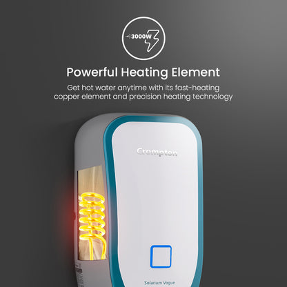 Crompton Solarium Vogue, 3000W Instant Water Heater - 3-L