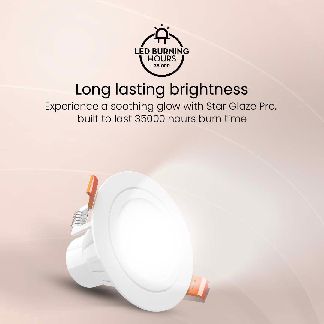 7W Star Glaze Pro Round Led Downlighter