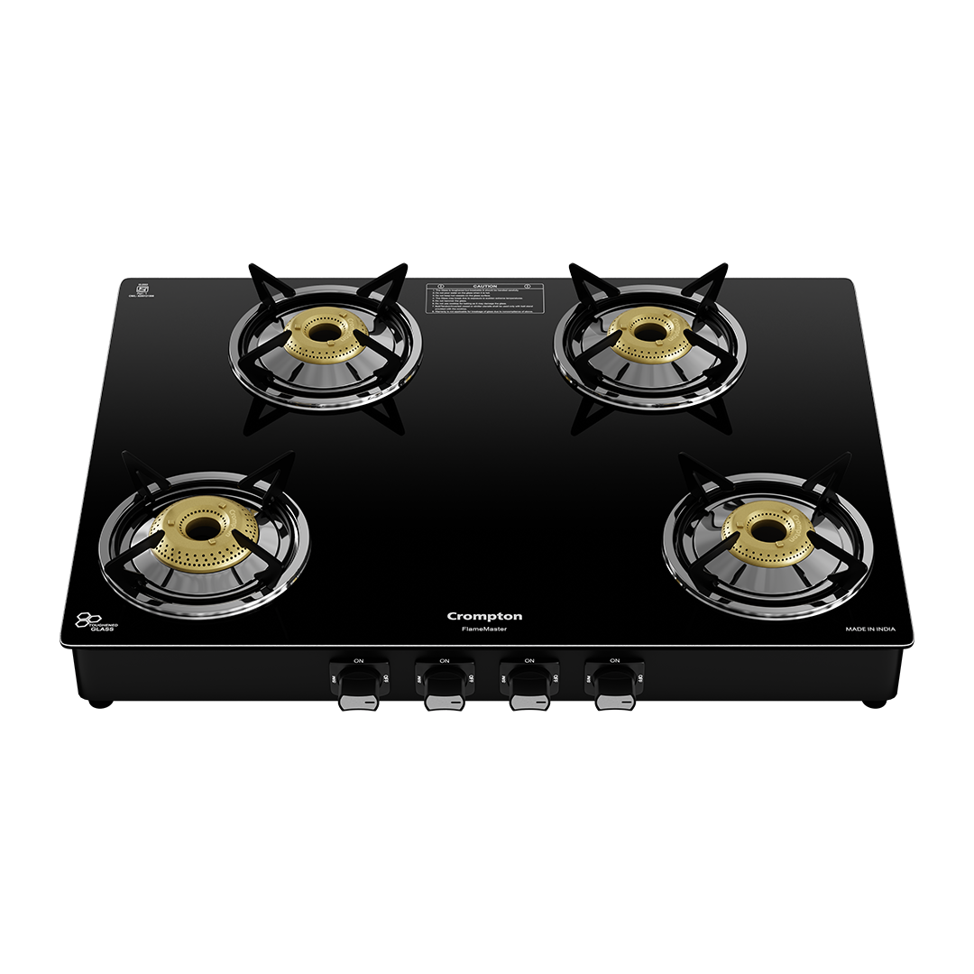 Crompton Cooktop FlameMaster 4 Burner 70 cm Glass