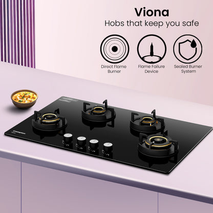 Crompton Hob Viona 82 cm 4 Burner