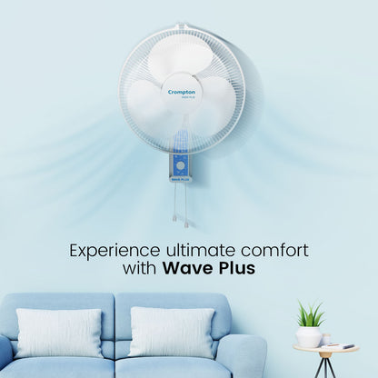 Crompton Hiflo Wave Plus Wall Mounted Fan