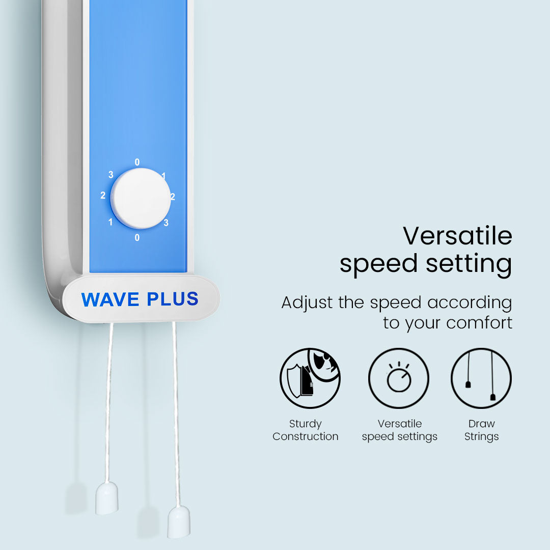 Crompton Hiflo Wave Plus Wall Mounted Fan