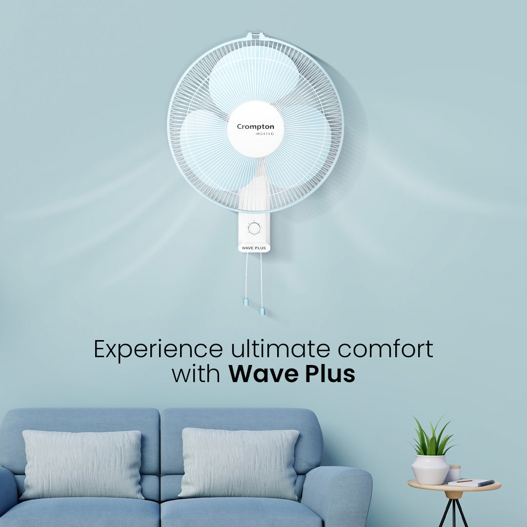 Crompton Hiflo Wave Plus Wall Mounted Fan