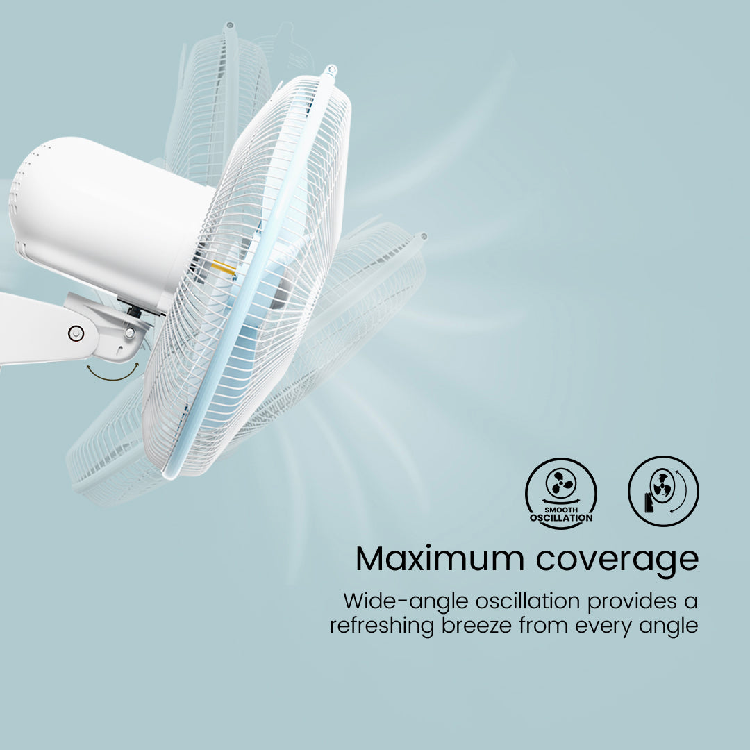 Crompton Hiflo Wave Plus Wall Mounted Fan