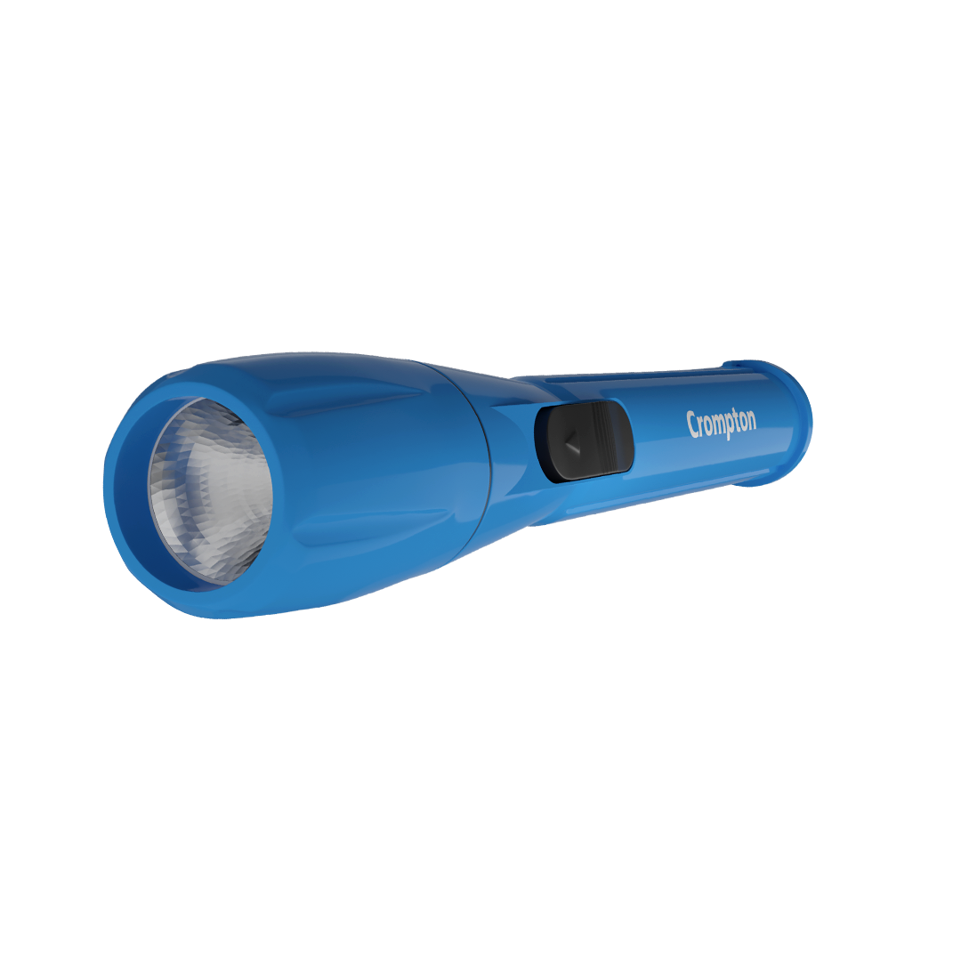 Crompton Power Ray Chamak 1W LED Torch Dry-Cell - Blue