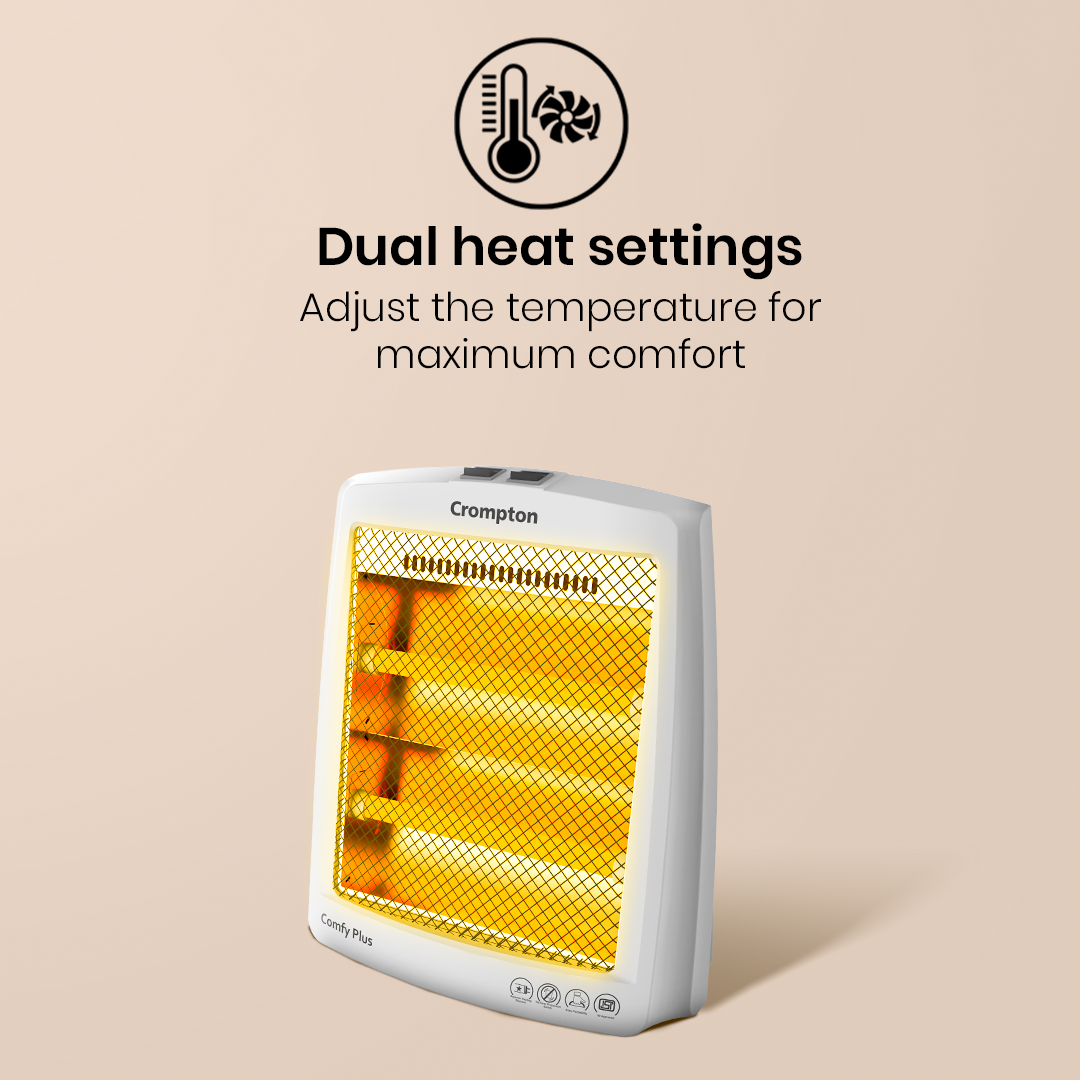 Crompton Comfy Plus 800W quartz Heater