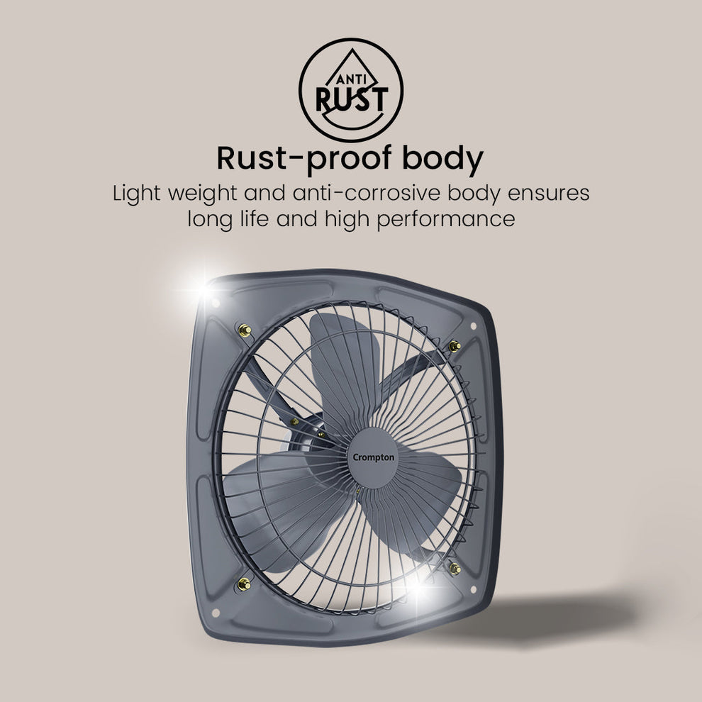 Crompton Driftair Exhaust Fan Advanced Anti-Dust Design - product feature