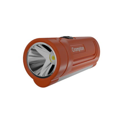 Crompton Power Ray Dual Pro 1W LED Torch Rechargeable - Orange