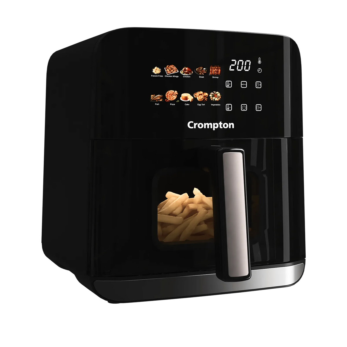 Crompton Ameo Edge air fryer, angled view