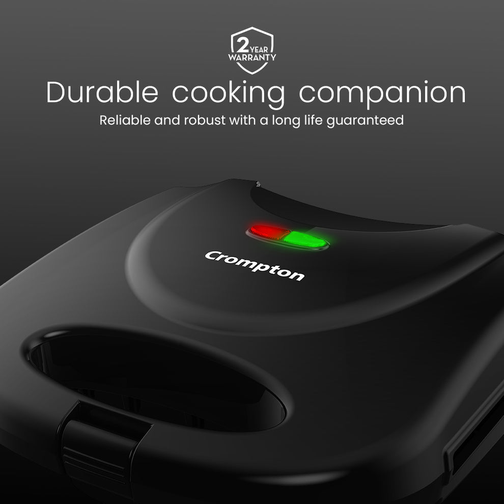 Crompton Instaserve Grill Sandwich Maker Adjustable Temperature Control - product feature
