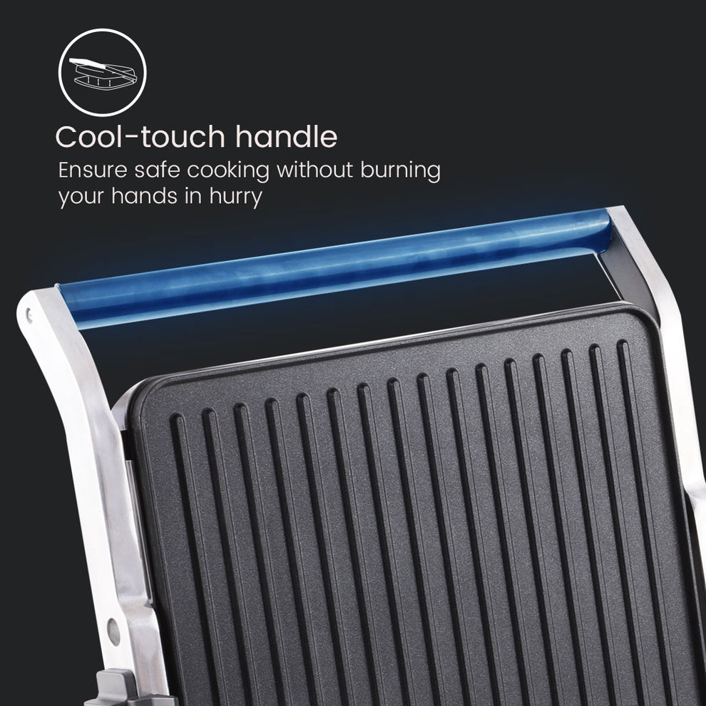 Crompton MaxCrisp 4 Slice Sandwich Maker with 180 Degrees Barbecue Grill | 2000W 180-Degree Barbecue Grill Function - product feature