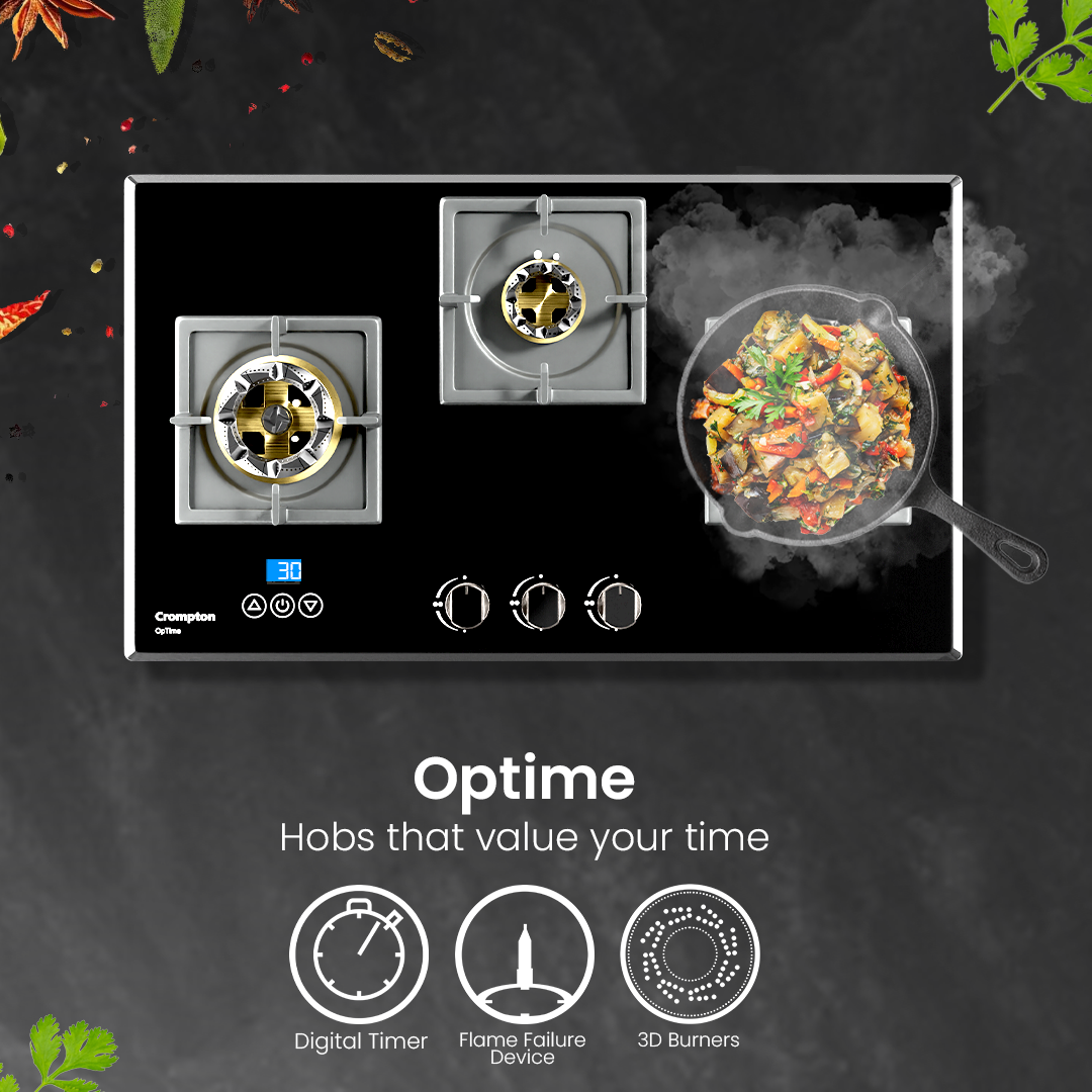 Crompton OpTime Gas Hob 78cm 3 Burner