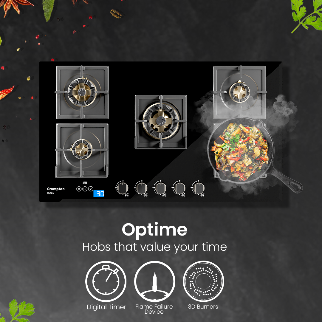 Crompton OpTime Gas Hob 90cm 5 Burner