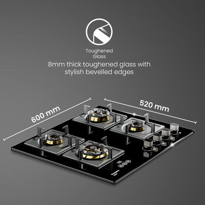 Crompton OpTime Gas Hob 60cm 4 Burner