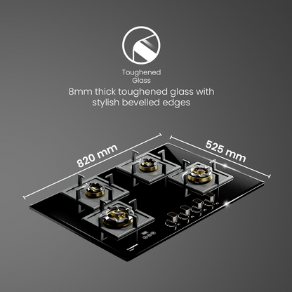 Crompton OpTime Gas Hob 78cm 4 Burner