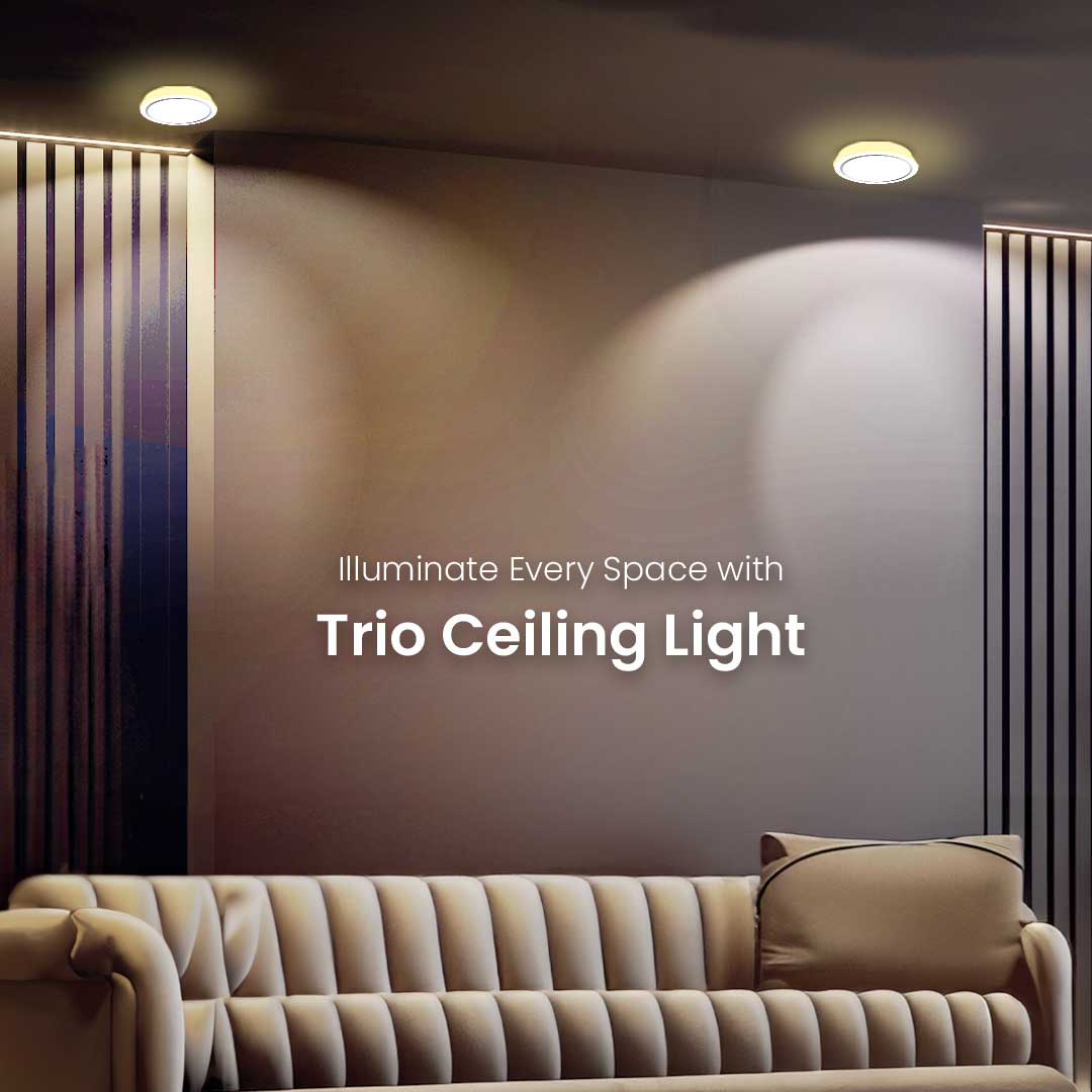 TRIO PANEL 15W ROUND C+W