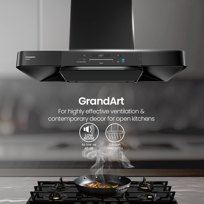 Crompton GrandArt Box 90cm Filterless Chimney with BLDC Motor