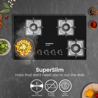 Crompton SuperSlim Gas Hob 78cm 4 Burner