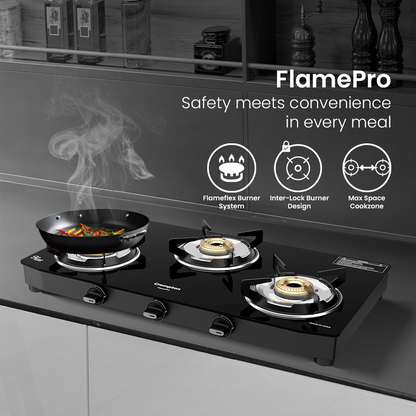 Crompton Cooktop FlamePro 3 burner MS Body