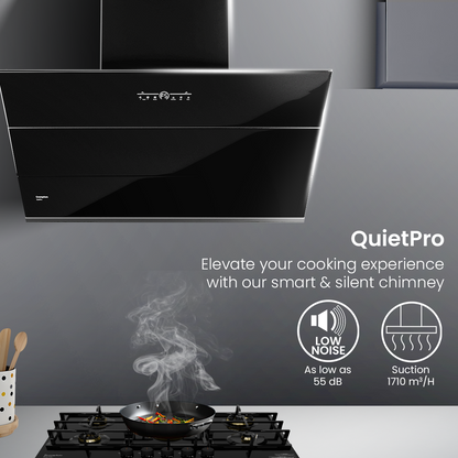 Crompton QuietPro Inclined 90cm Filterless Chimney with BLDC Motor