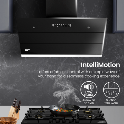 Crompton IntelliMotion Inclined 90cm Filterless Chimney